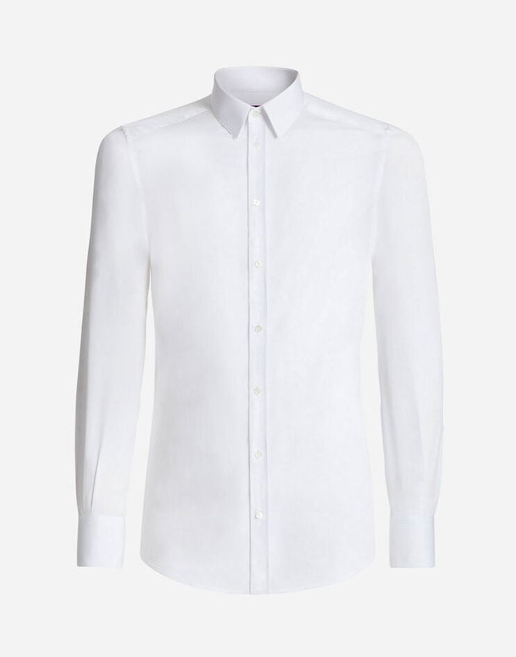 Shirt in stretch cotton poplin - 5