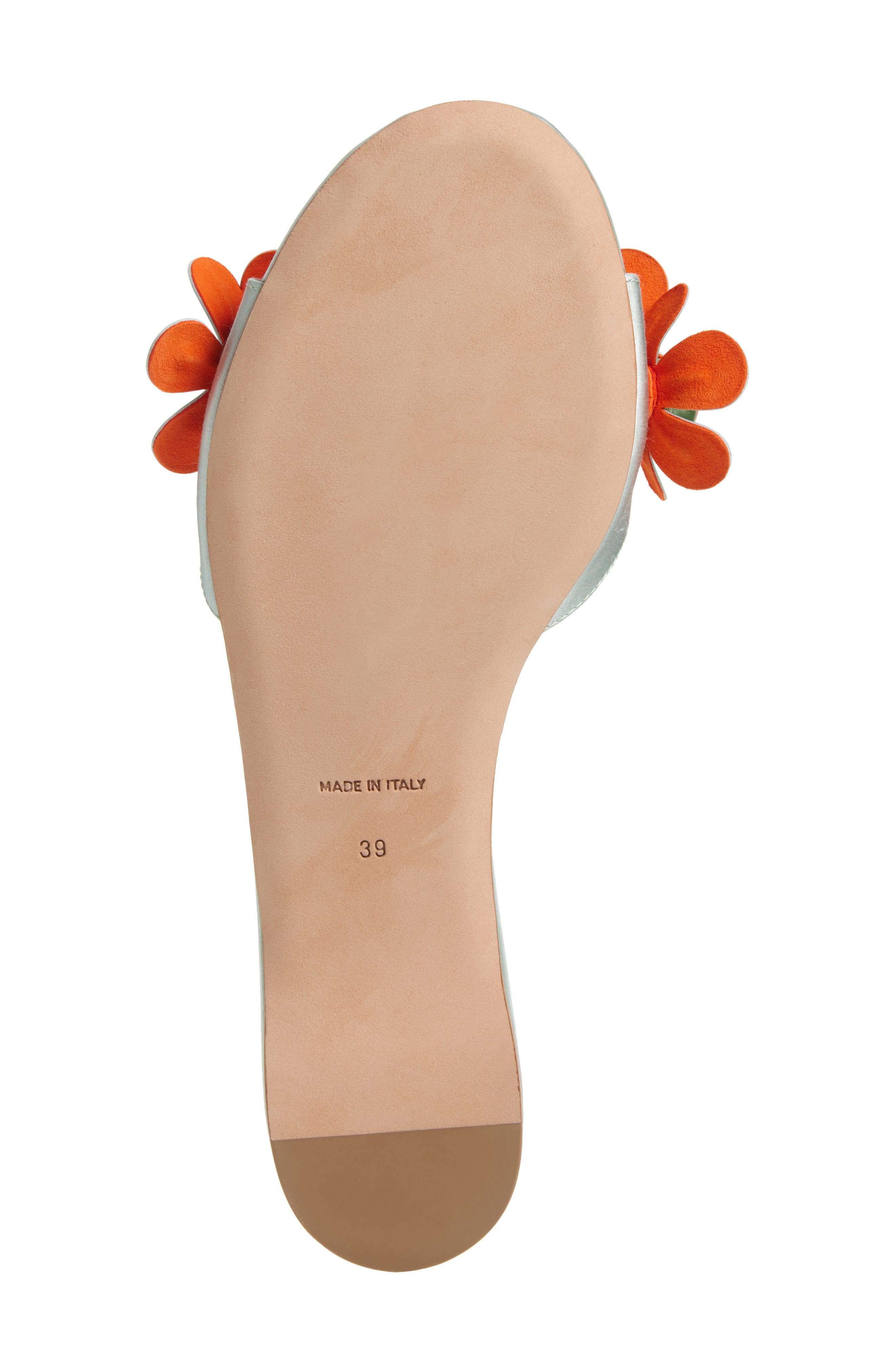 Giambattista Valli Flower Slide Sandal in Light Blue at Nordstrom - 6