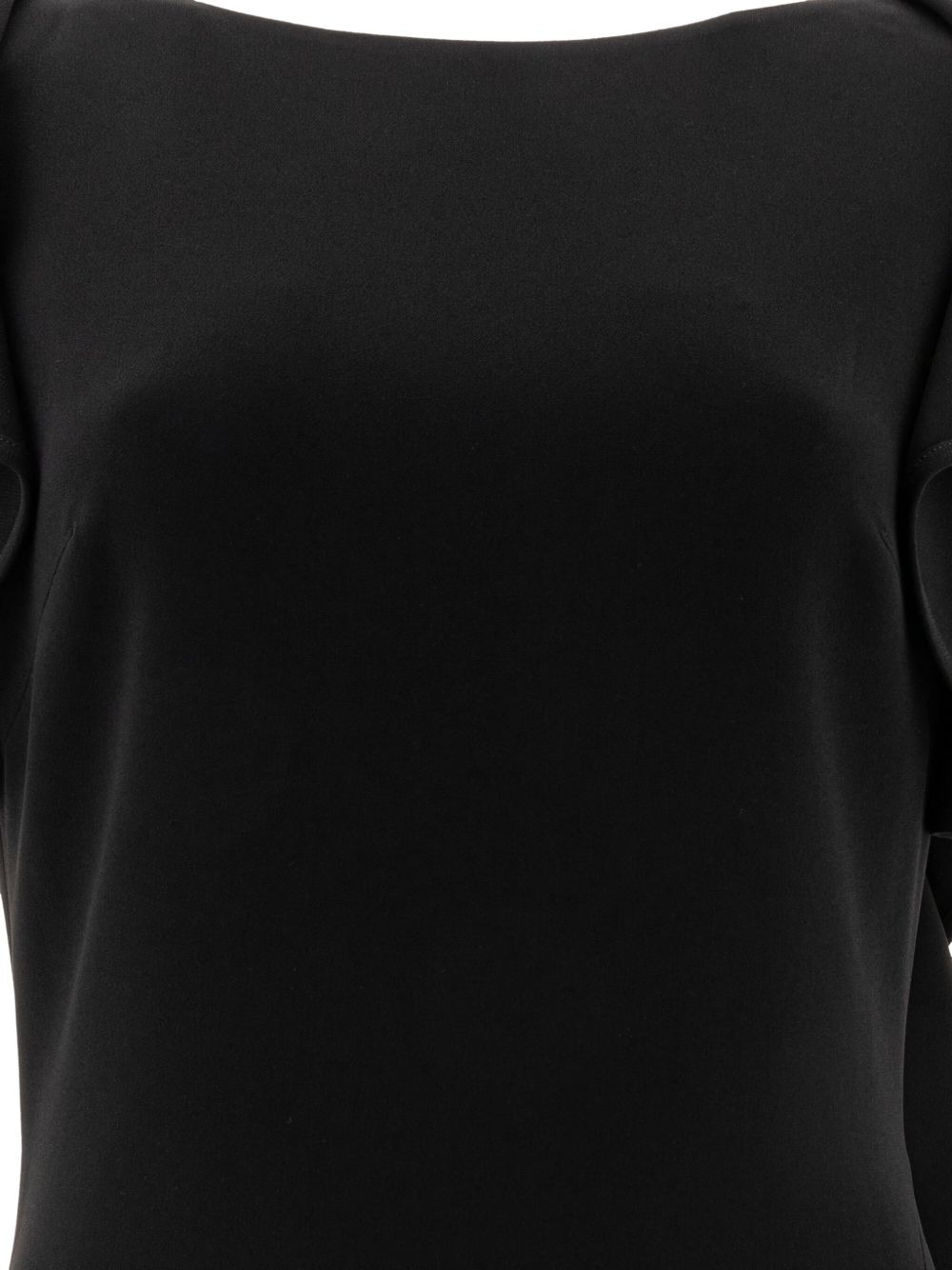 ruffled sleeve dress - 3