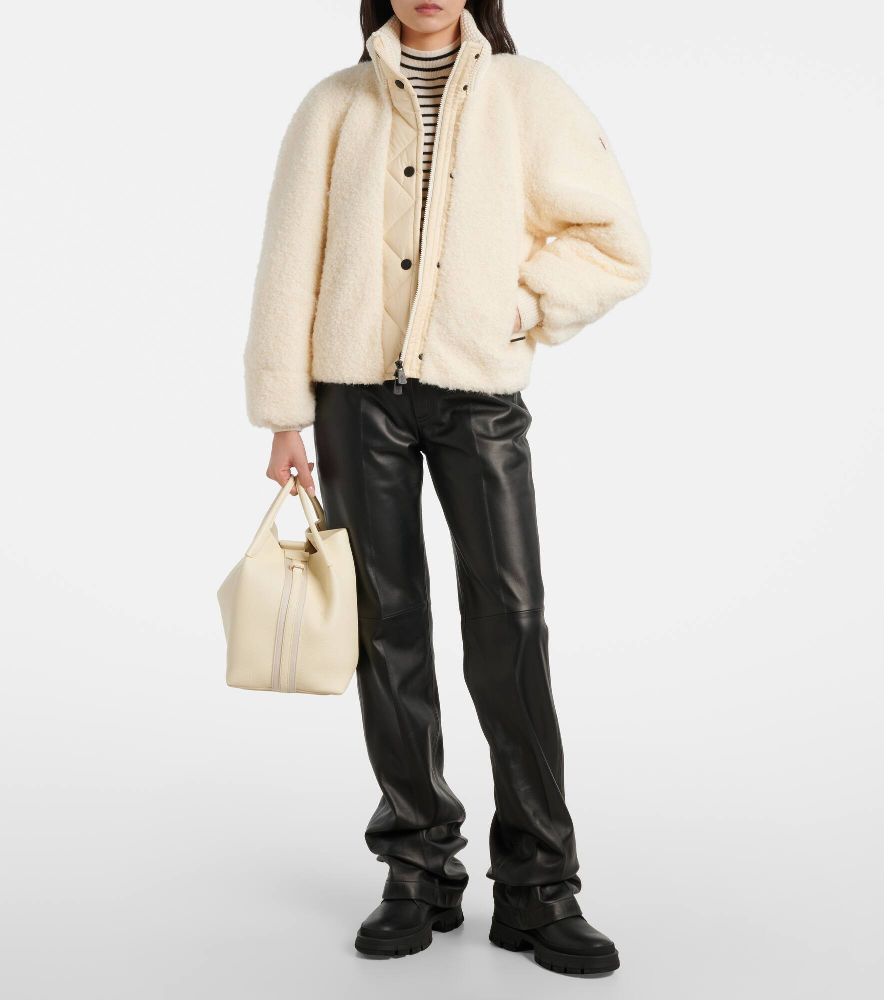 Ayles virgin wool-trimmed down jacket - 2