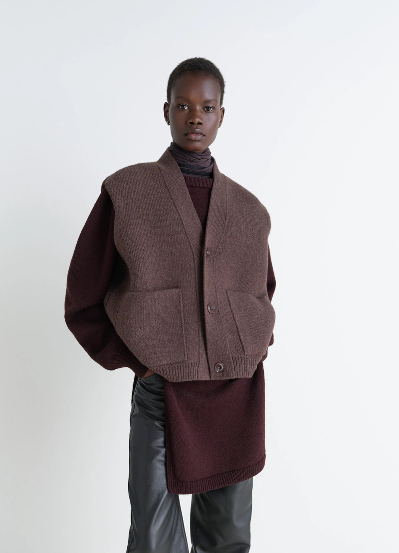 Lemaire MAXI SLEEVELESHORT SLEEVES CARDIGAN outlook