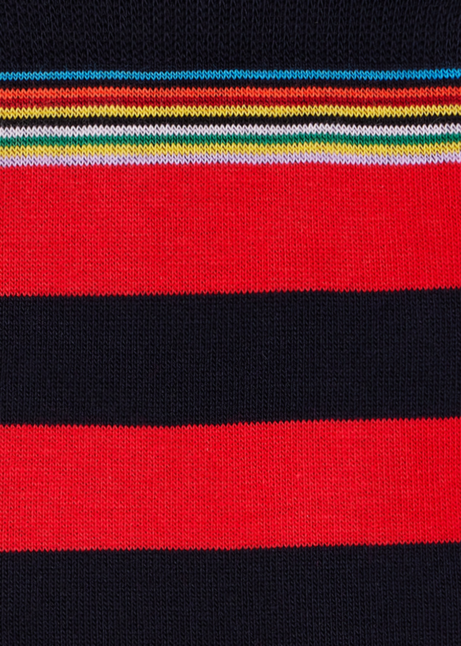 Blue and Red Contrast 'Signature Stripe' Socks - 3