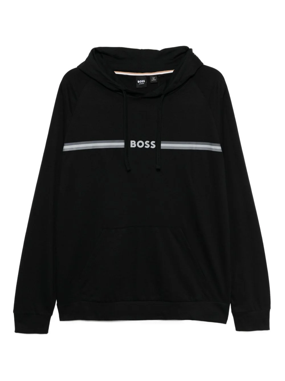 logo-printed hoodie - 1