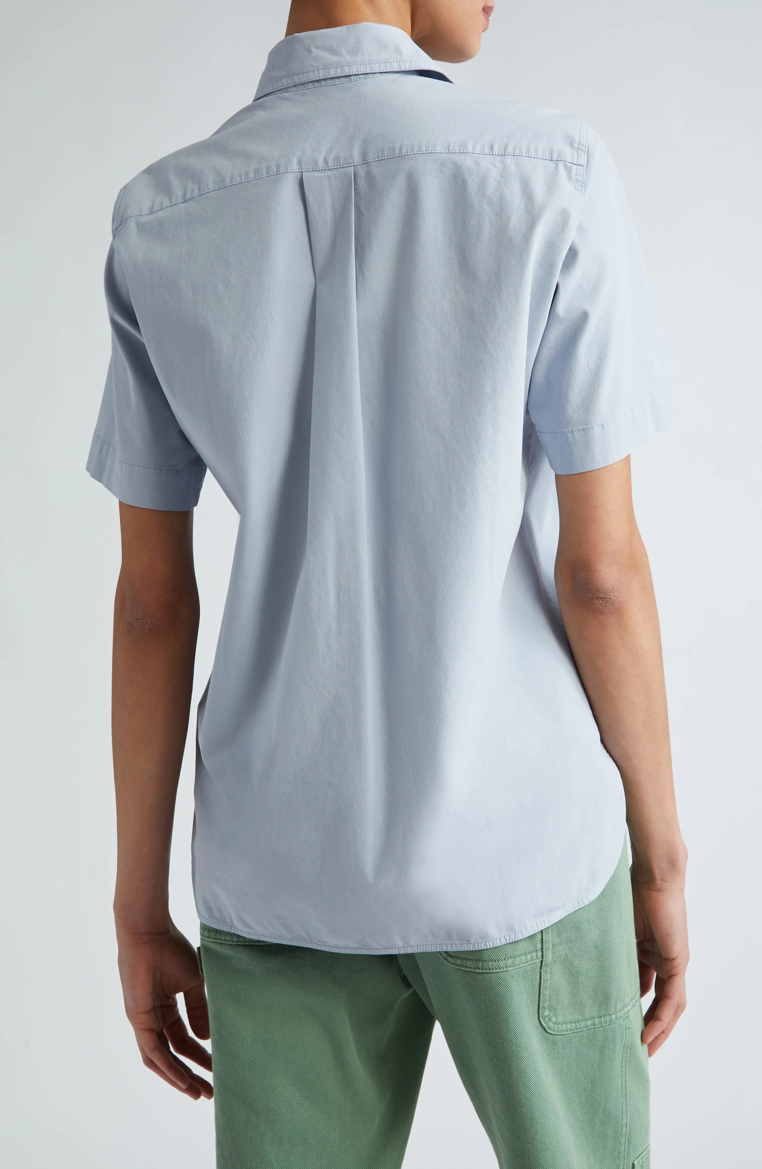 Tシャツ・カットソー Max Mara ACANTO123 SHORT SLEEVE ORGANDY SHIRT Max Mara Acanto123 Short Sleeve Organdy Shirt from $426.00