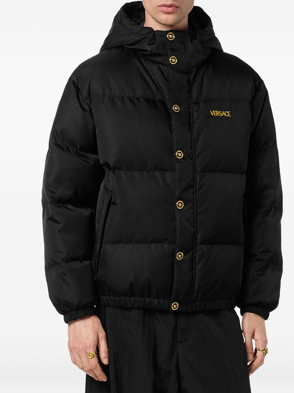 embroidered-logo jacket - 3