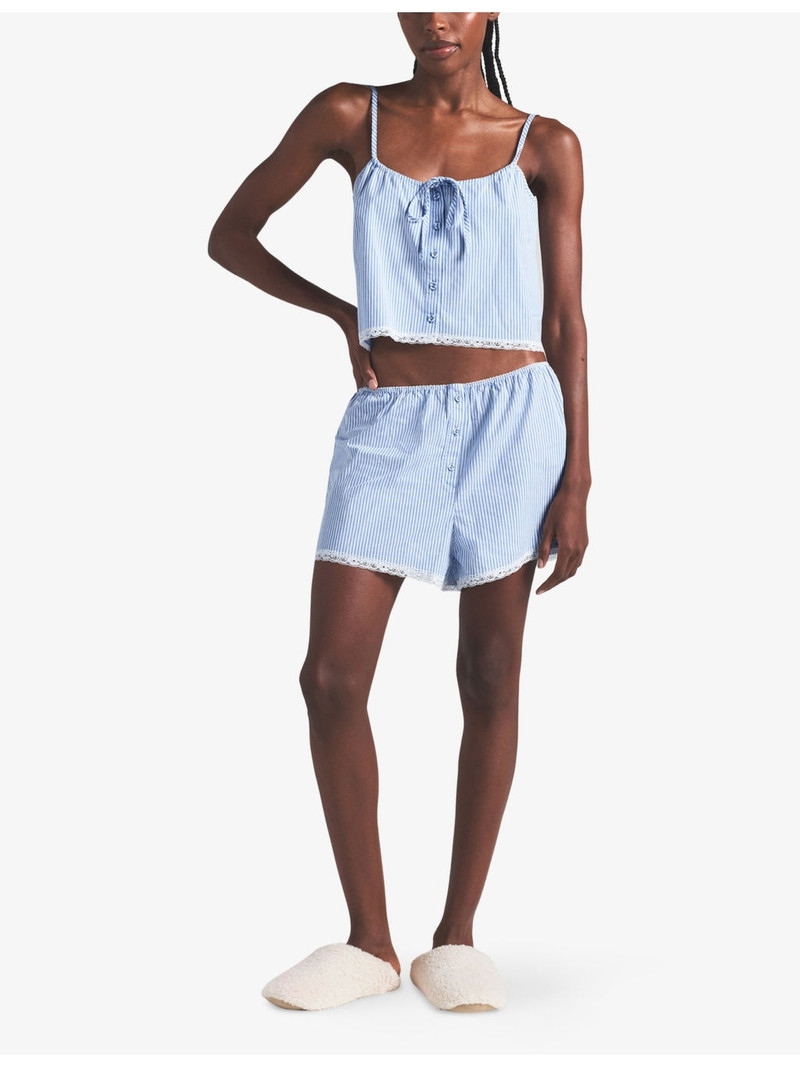 SKIMS Sleep Striped Cotton Cami Top outlook