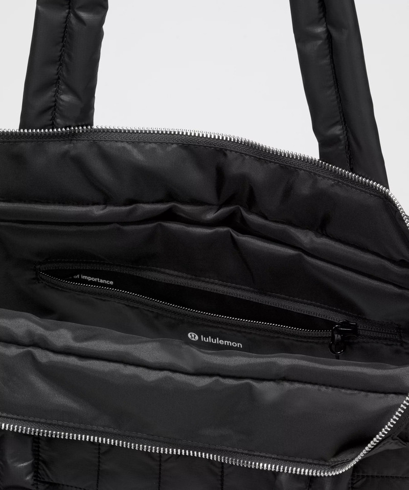 Quilted Grid Tote Bag 12L 4