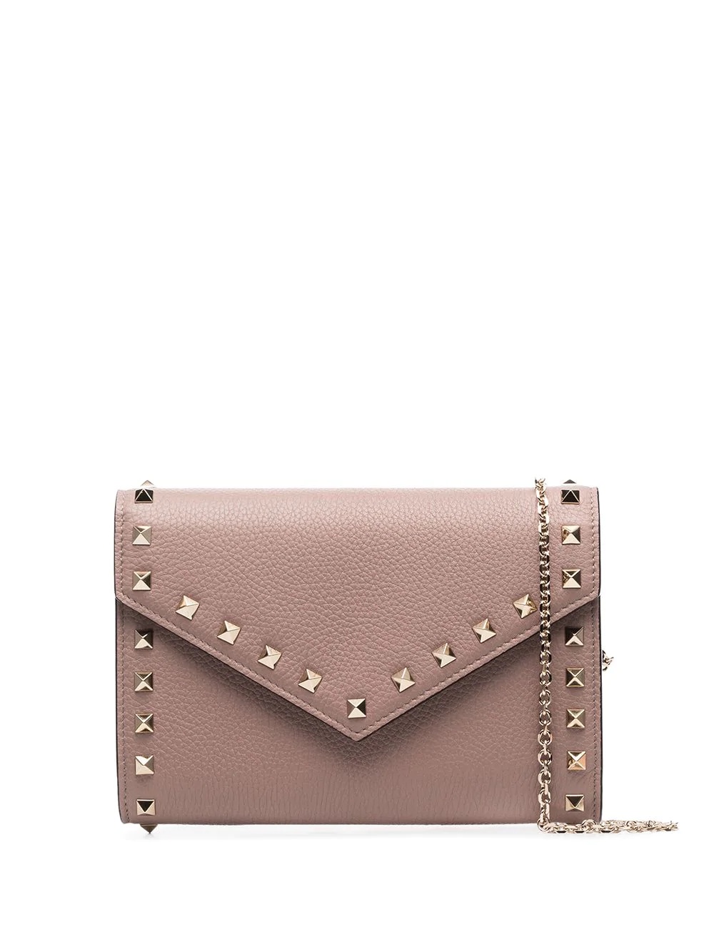 Rockstud Envelope leather clutch bag - 1