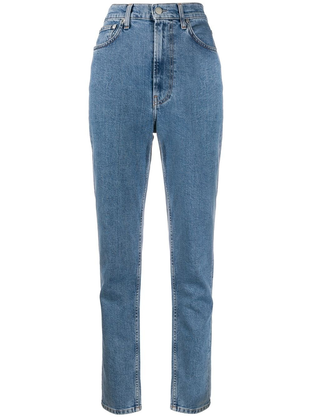 high-rise tapered jeans - 1