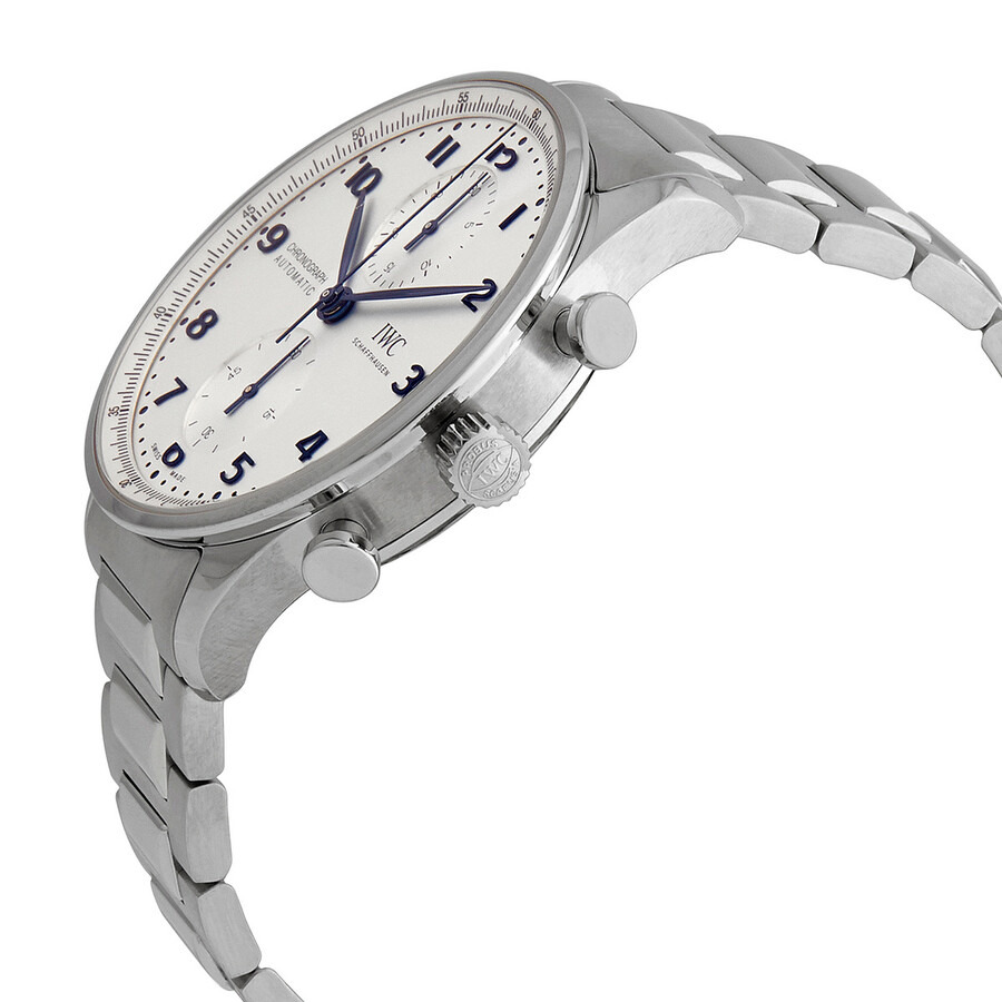 Pre-owned IWC Portugieser Chronograph Silver Dial Men's Watch IW371617 - 2