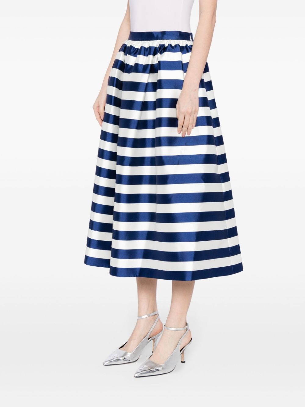 striped flared skirt - 3