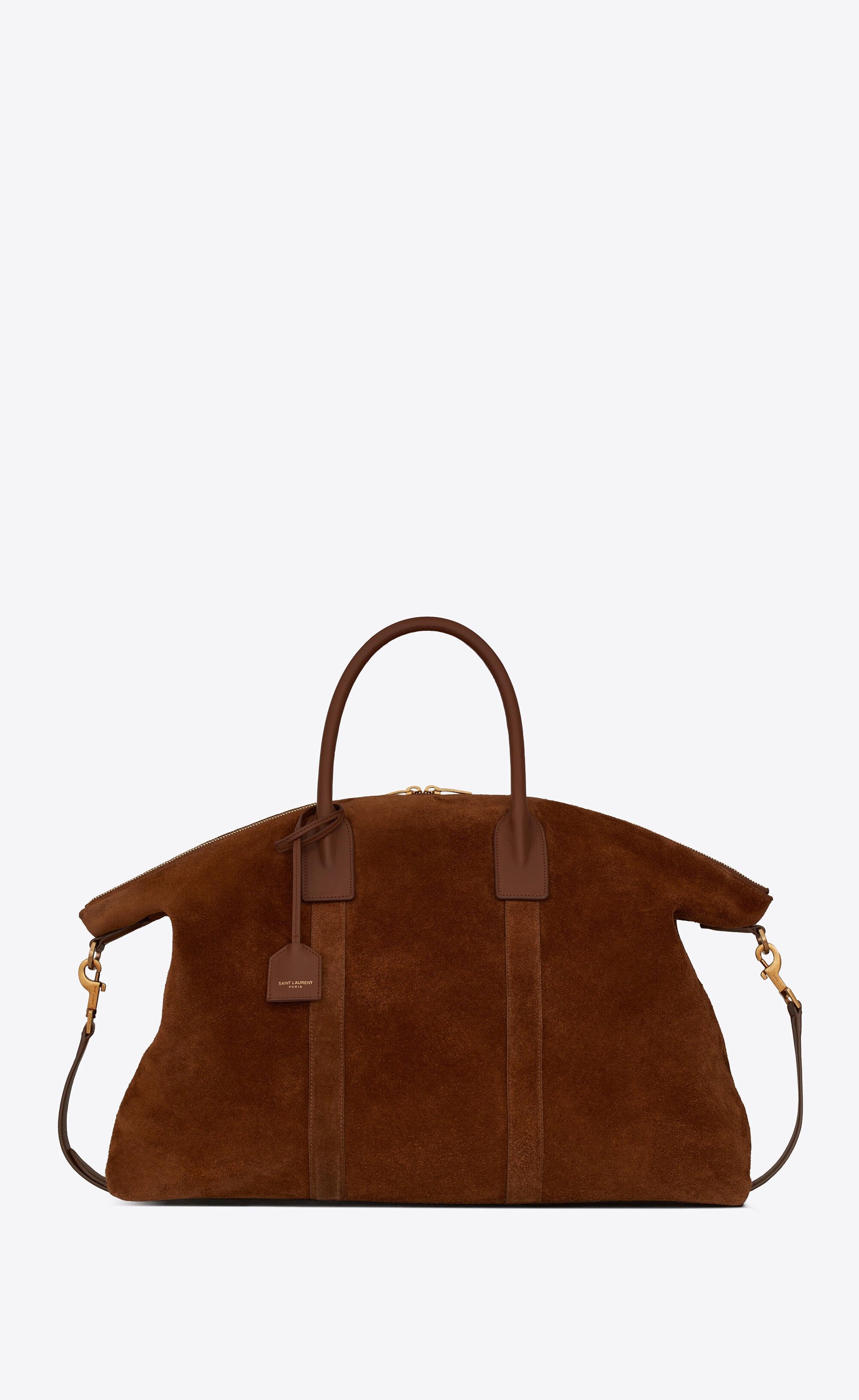 giant bowling bag in suede - 1