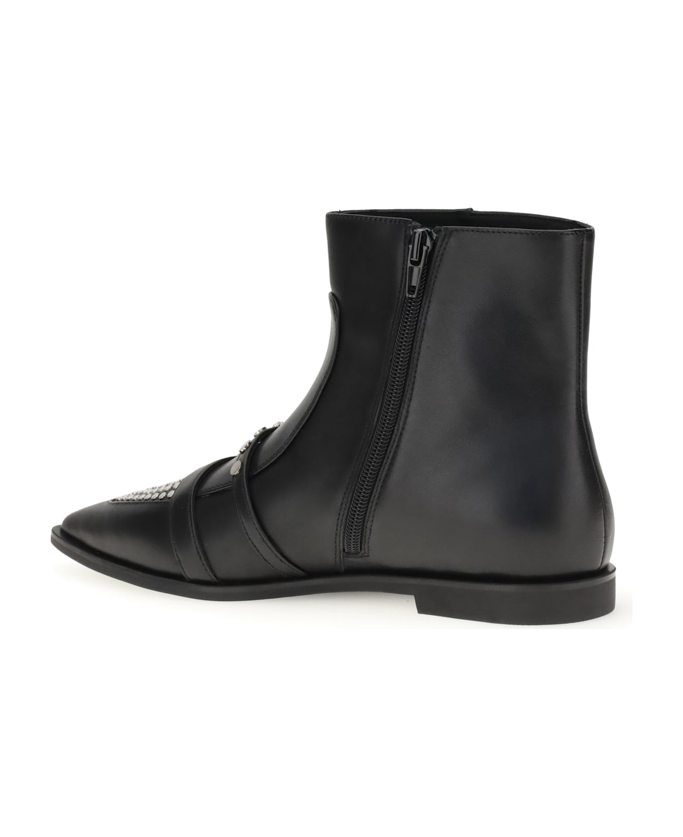 Studded Ankle Boots - 3