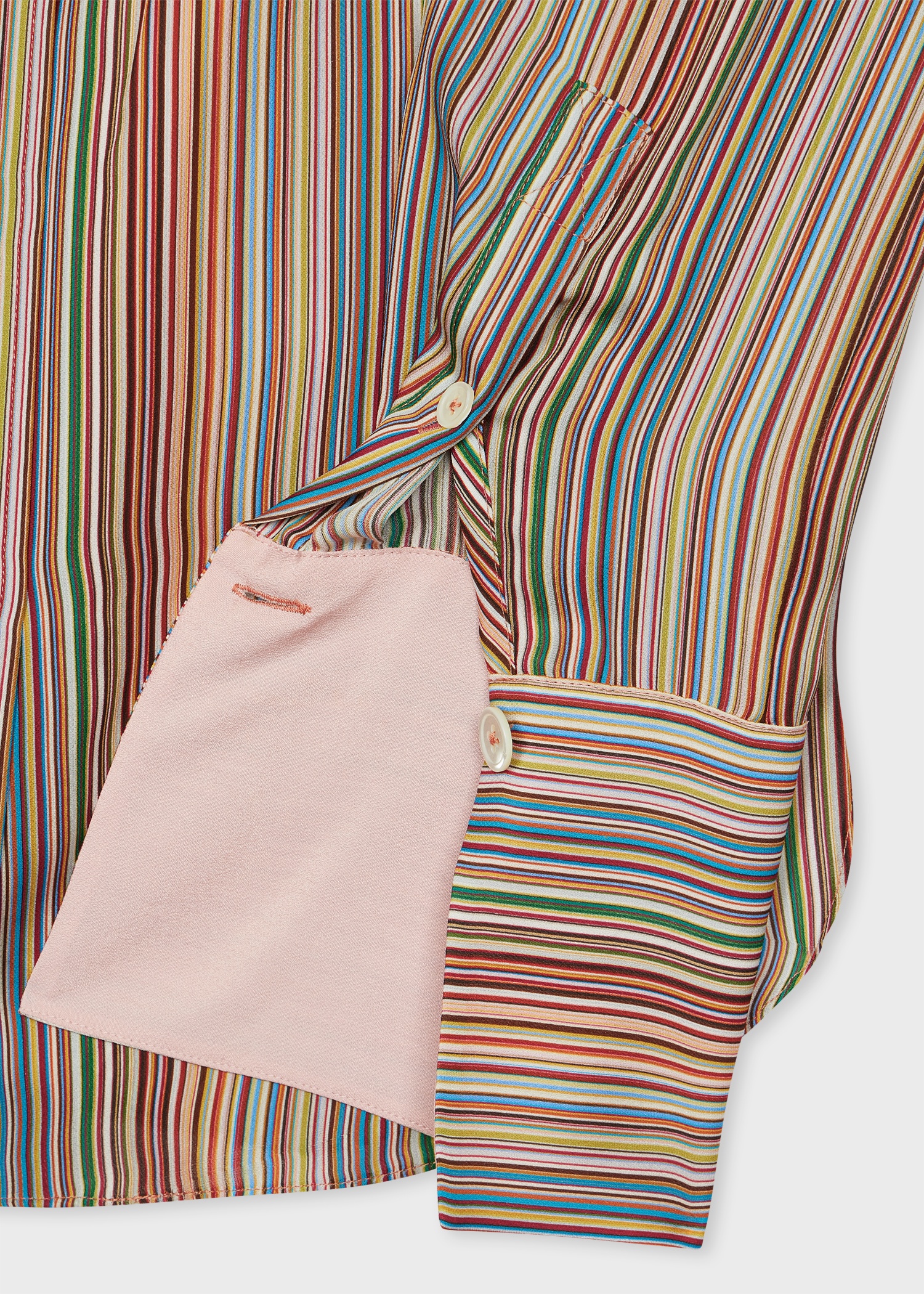 Women's 'Signature Stripe' Silk Georgette Shirt - 2