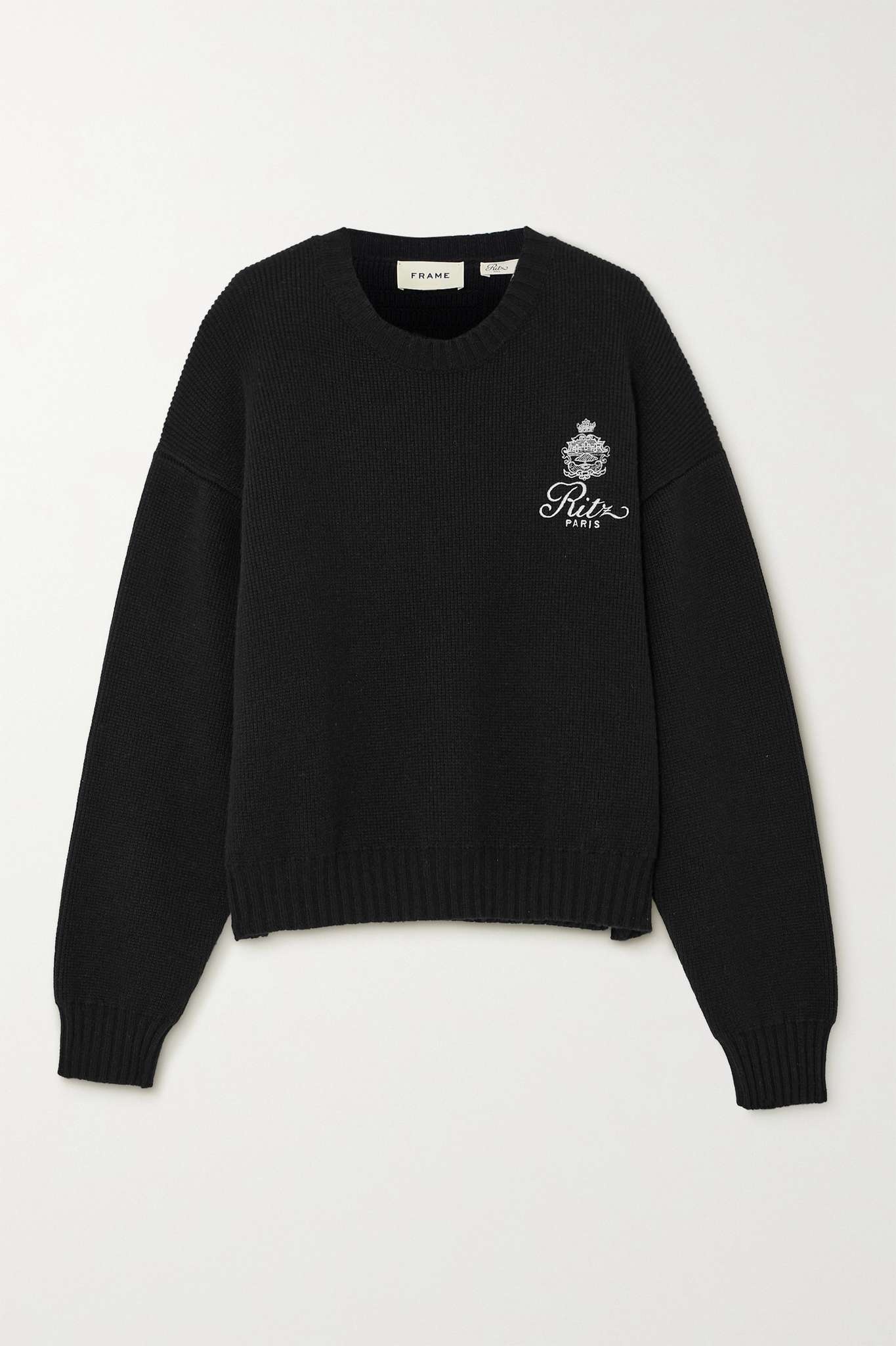 + Ritz Paris embroidered cashmere sweater - 1