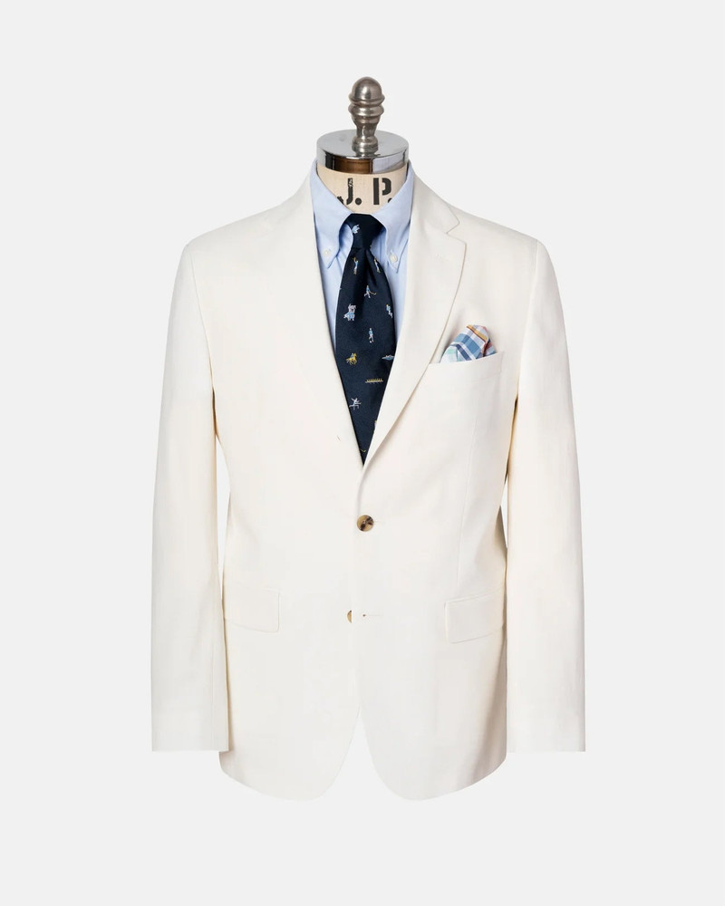 WHITE CRASH LINEN SPORT COAT 1