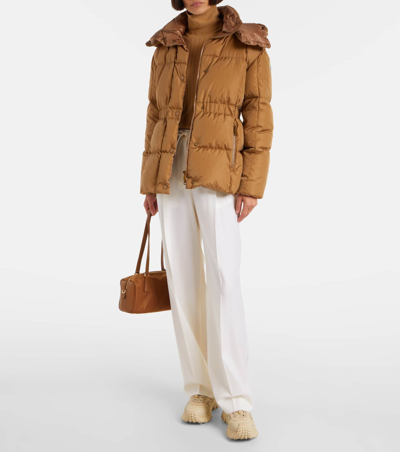 Moncler Pleated wool straight pants outlook