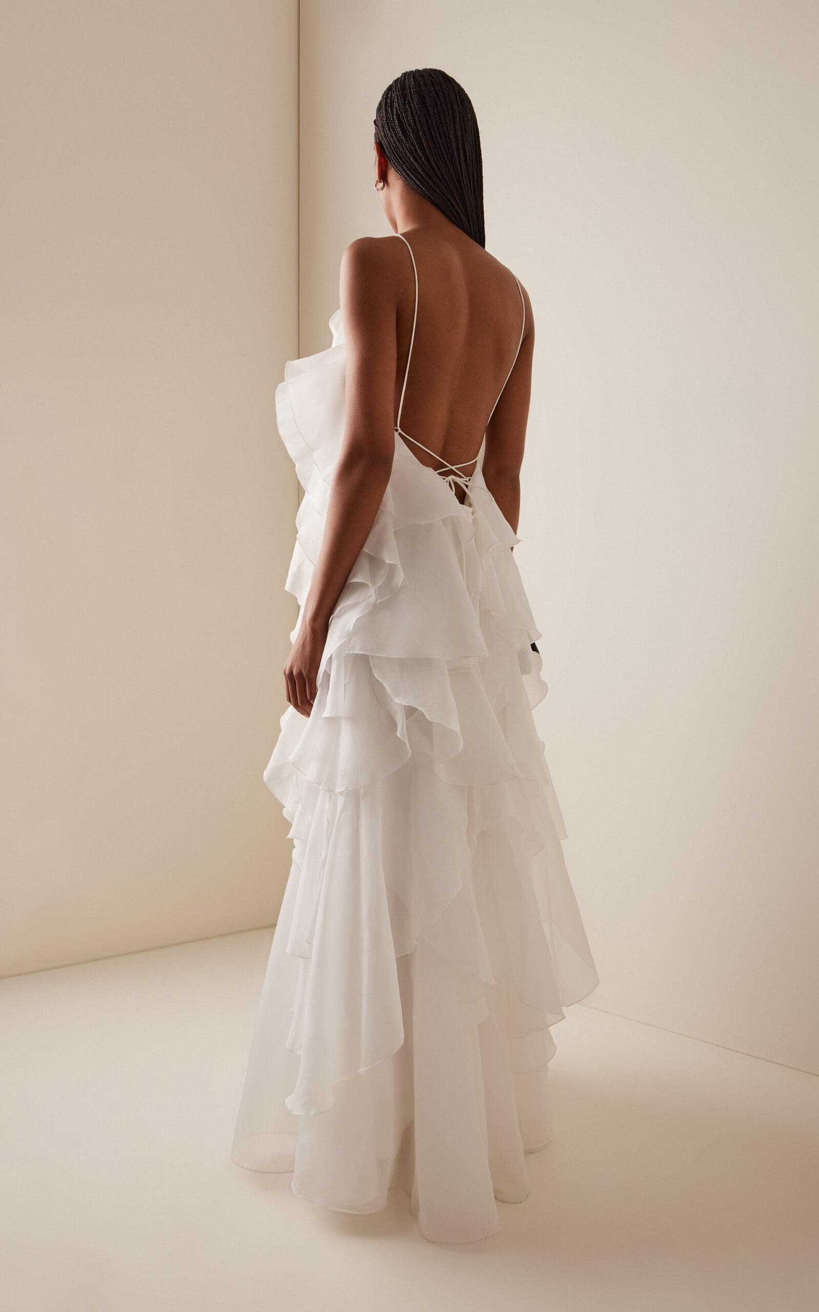 Pandorea Layered Maxi Dress ivory - 4
