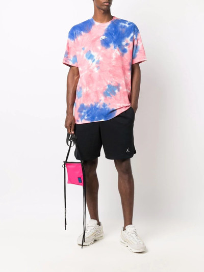 Nike logo-print tie-dye effect T-shirt outlook