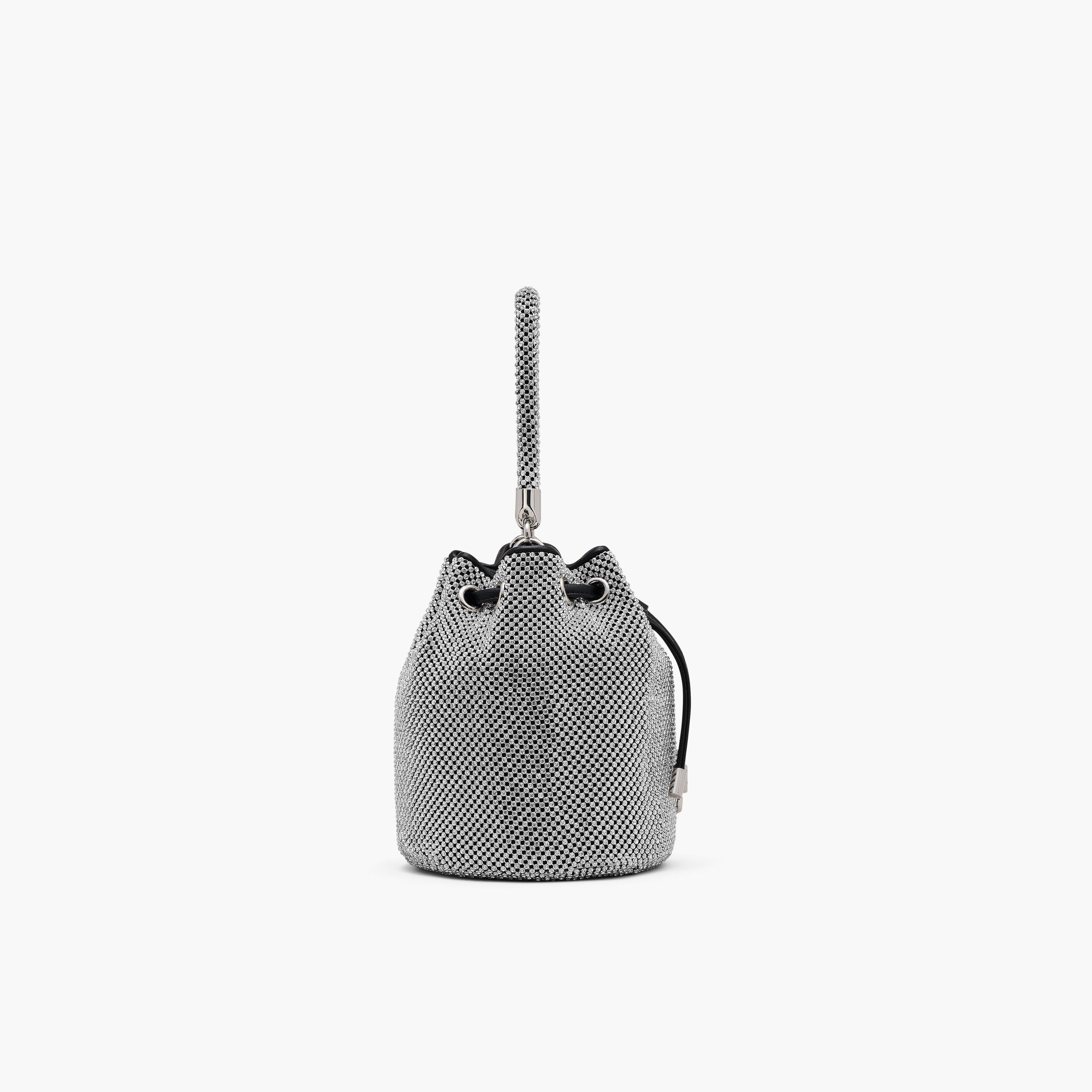 THE RHINESTONE MINI BUCKET BAG - 5