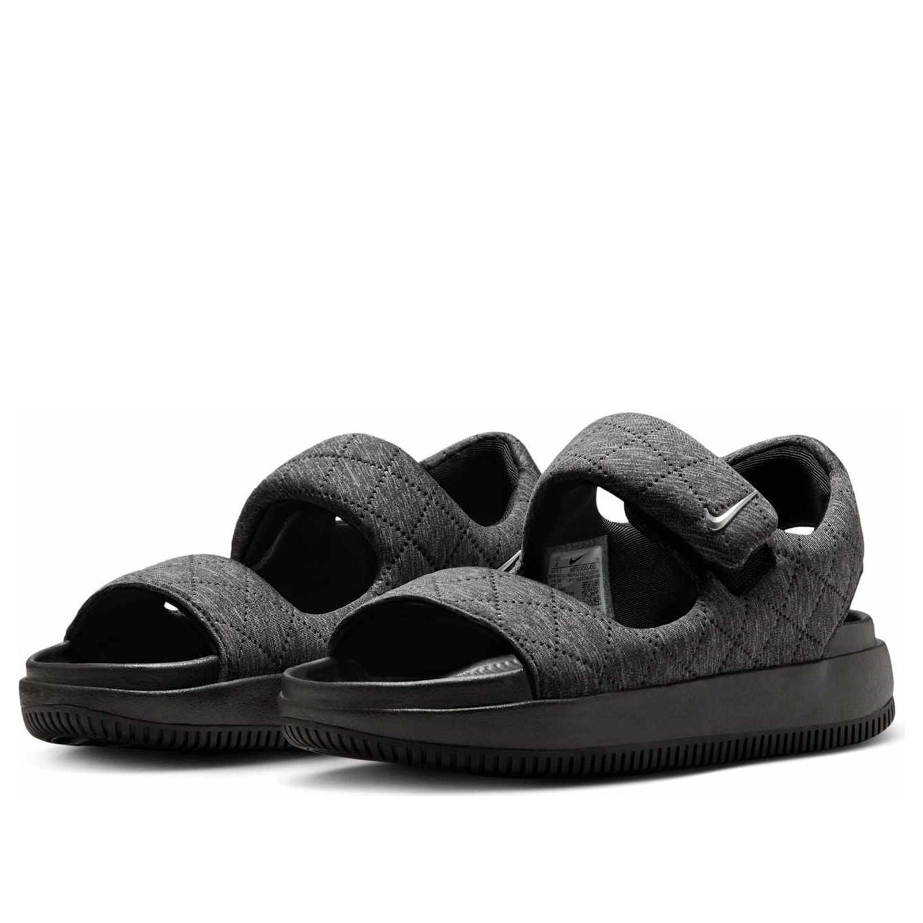 (WMNS) Nike Calm SE Sandals 'Black Metallic Silver' HJ9000-002 - 3