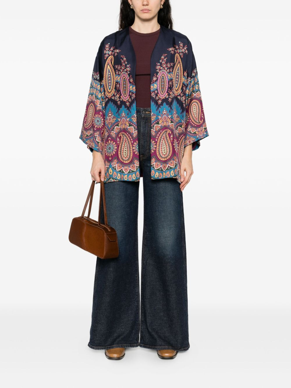 paisley-print jacket - 2