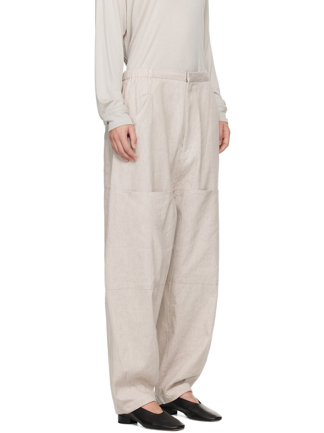 Beige Painter Trousers - 2
