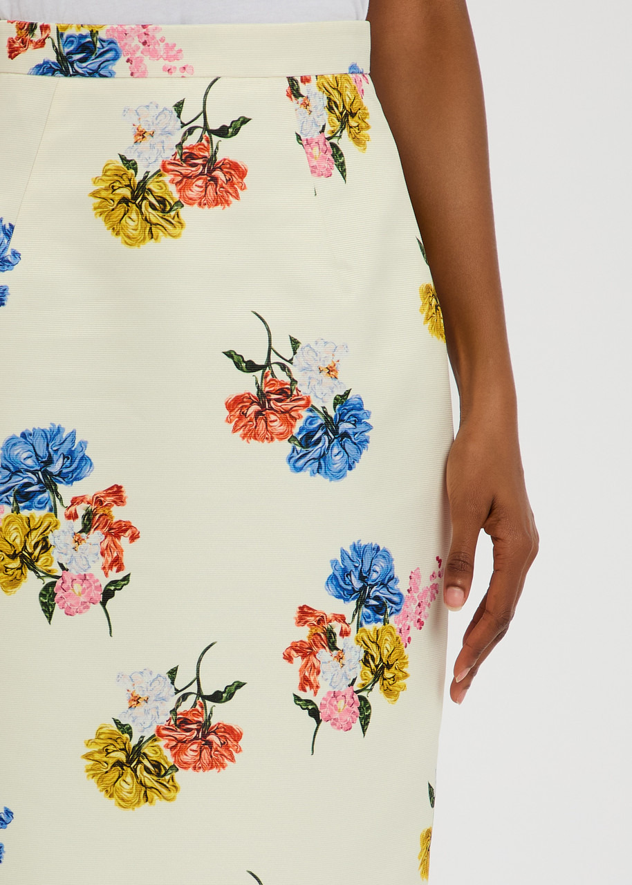 Emilia Wickstead Lorelei Floral-printed Faille Midi Skirt - 5