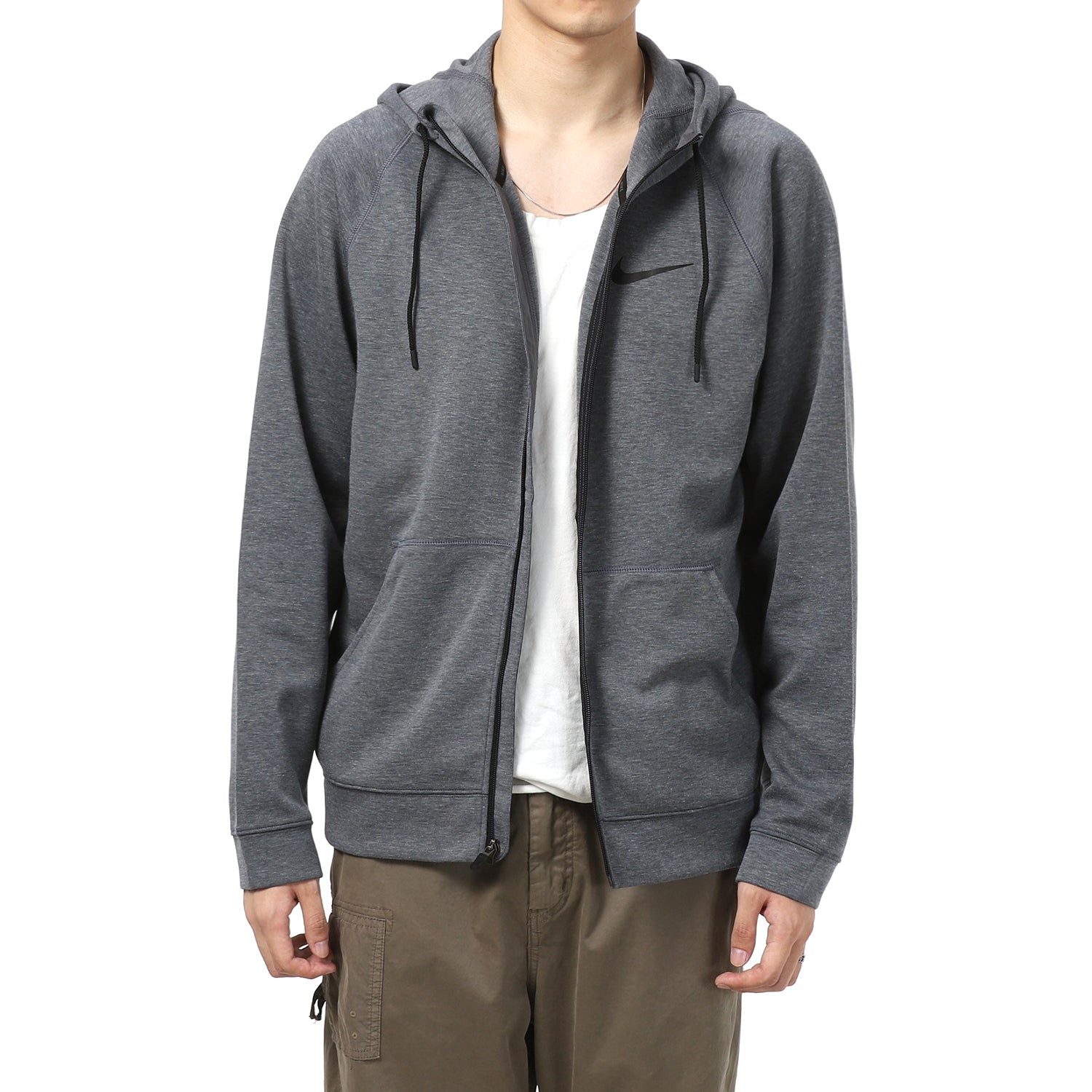 Nike As M Nk Dry Hd Fz Flc Project Full-length zipper Cardigan Training hoodie Jacket Gray CT6011-06 - 3