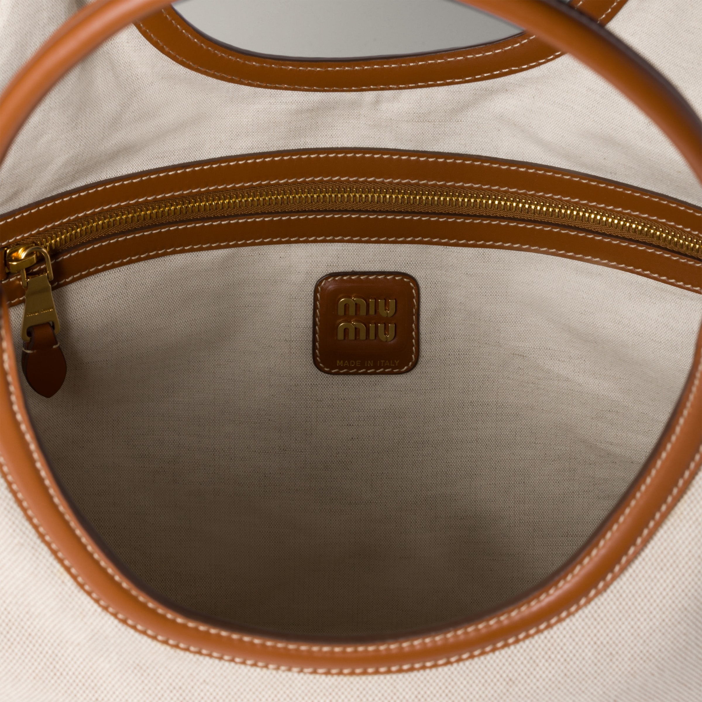 IVY canvas and leather tote bag - 6