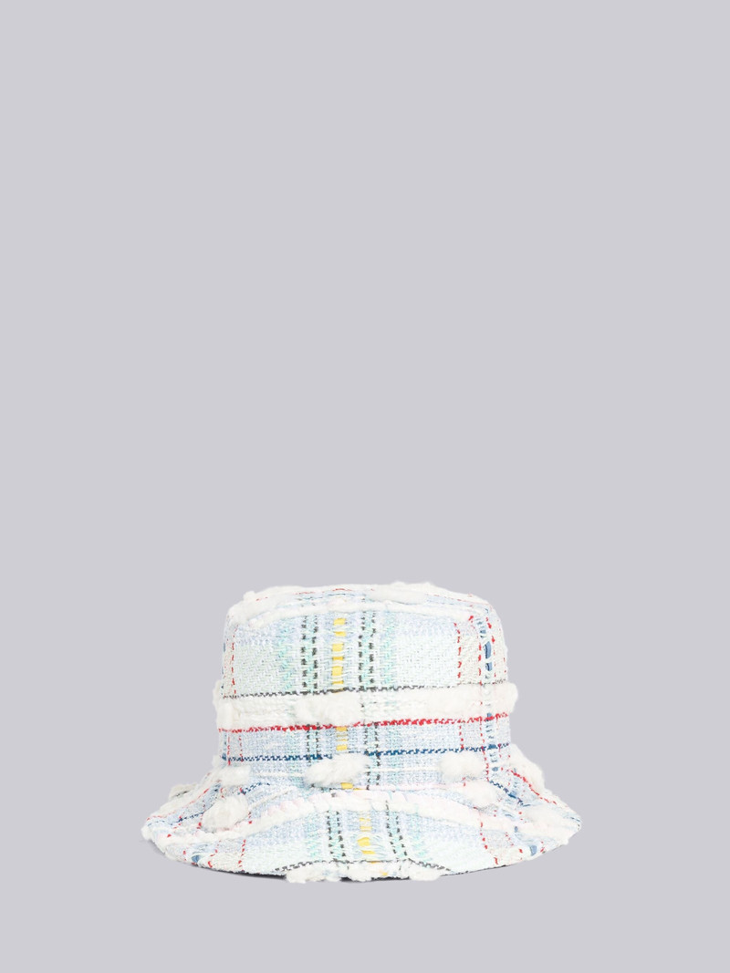 Madras Pouf Tweed Bucket Hat 1