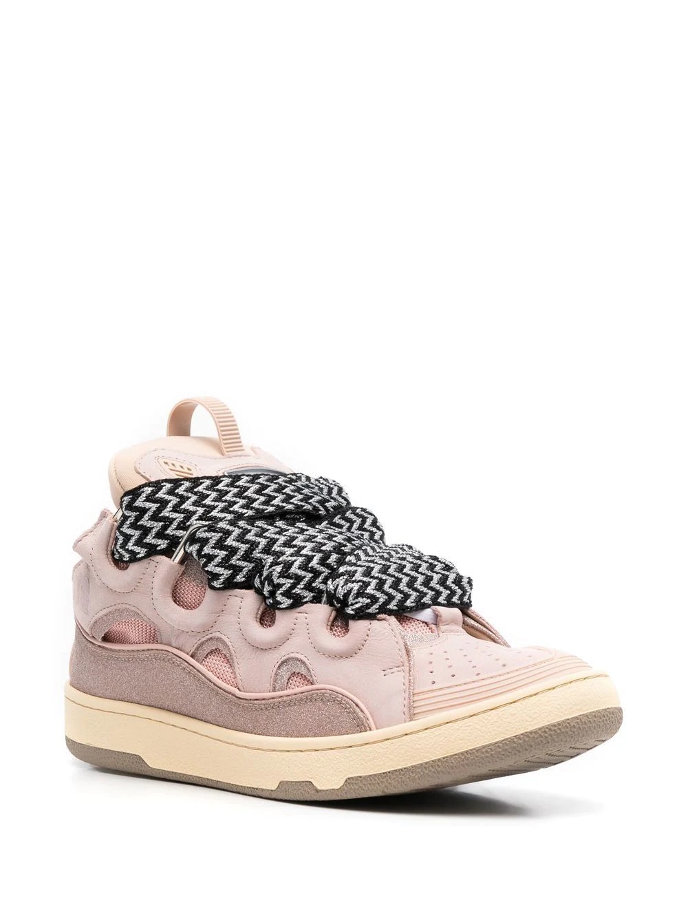 lace-up low-top sneakers - 2