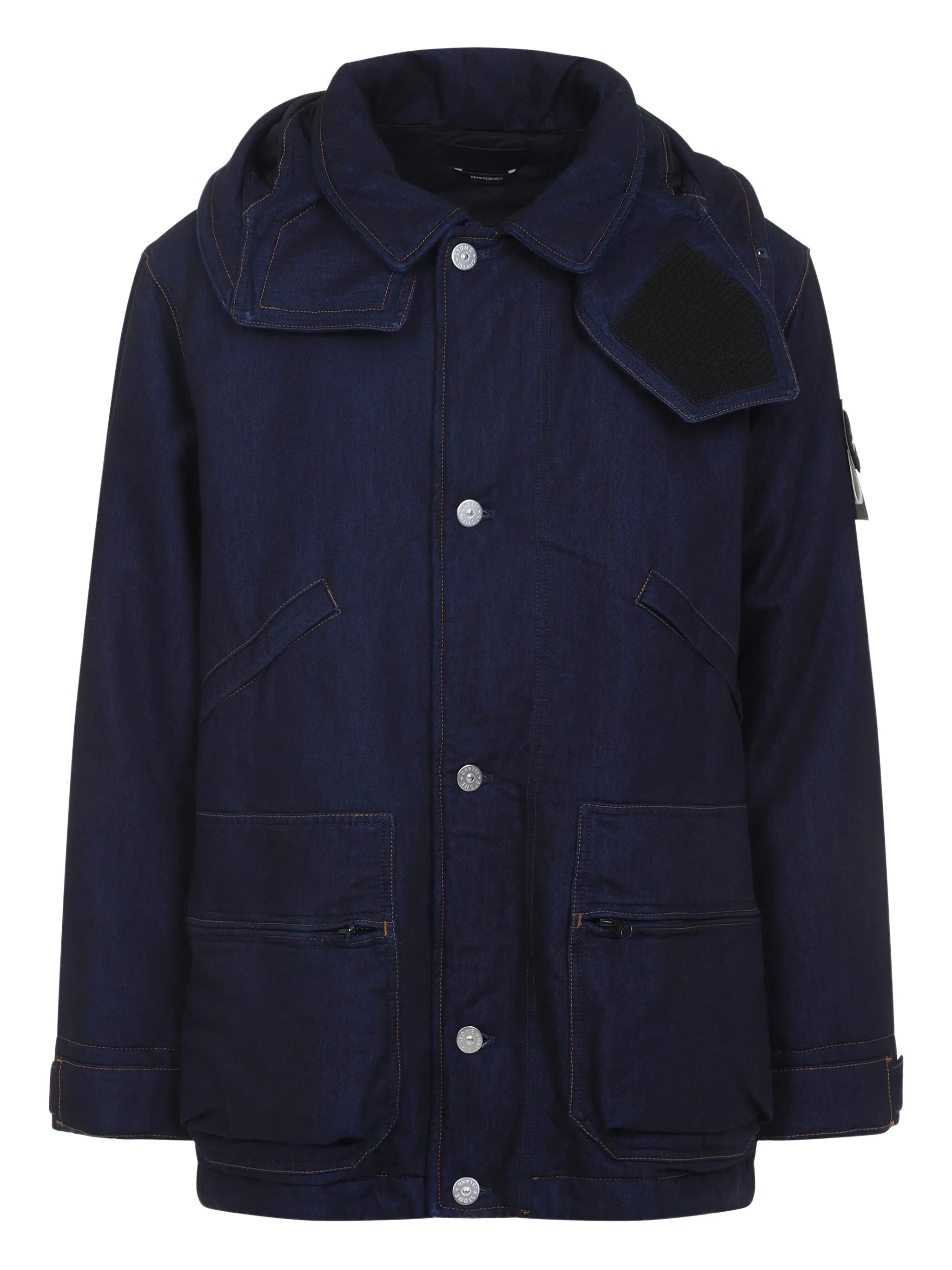 Stone Island Hooded-patch Cotton Jacket - 1