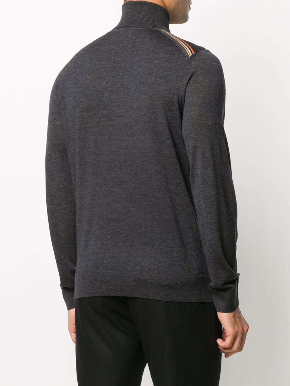 roll-neck fine-knit jumper - 4