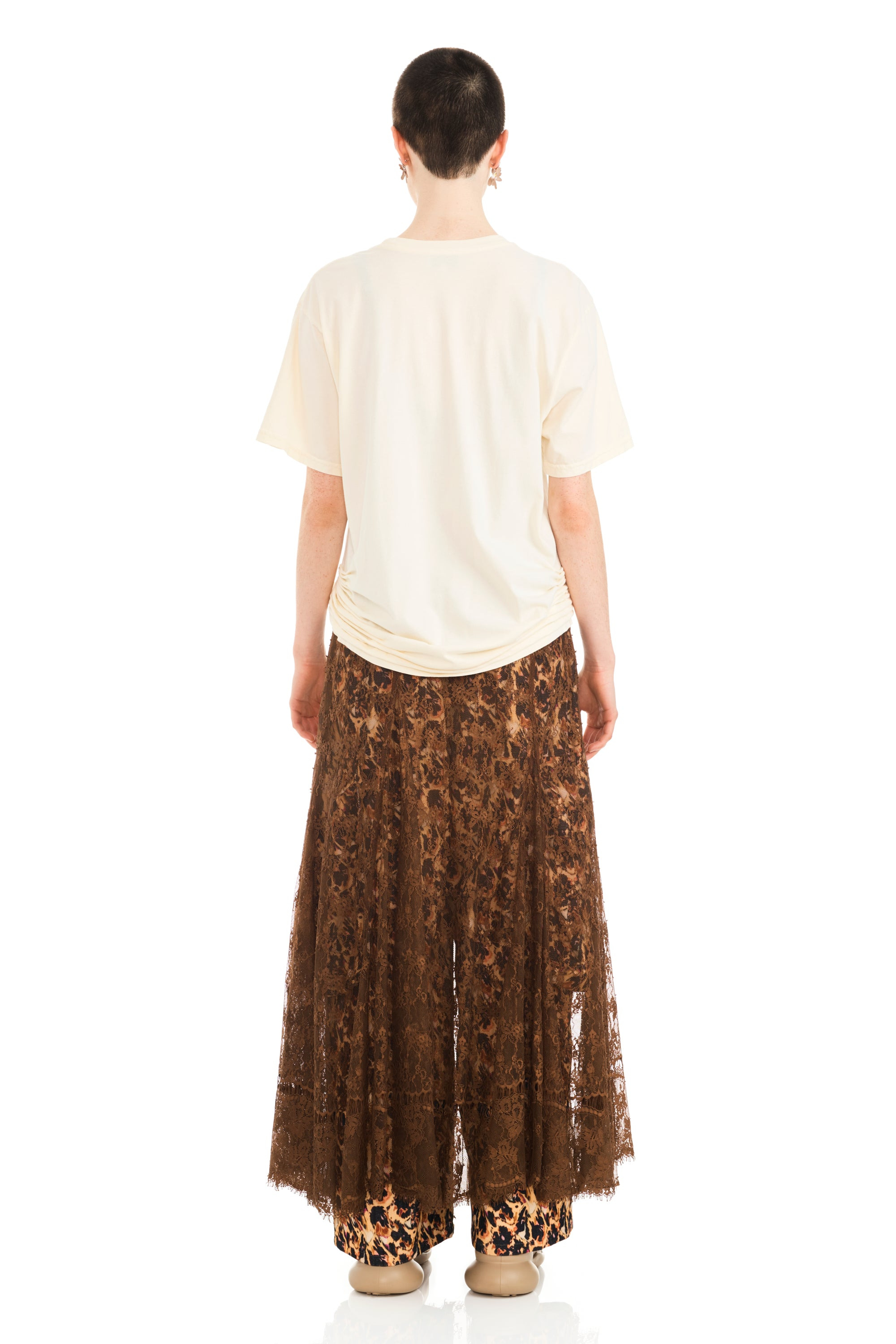 BUTTER FADED FLOWER KATINA TEE - 5