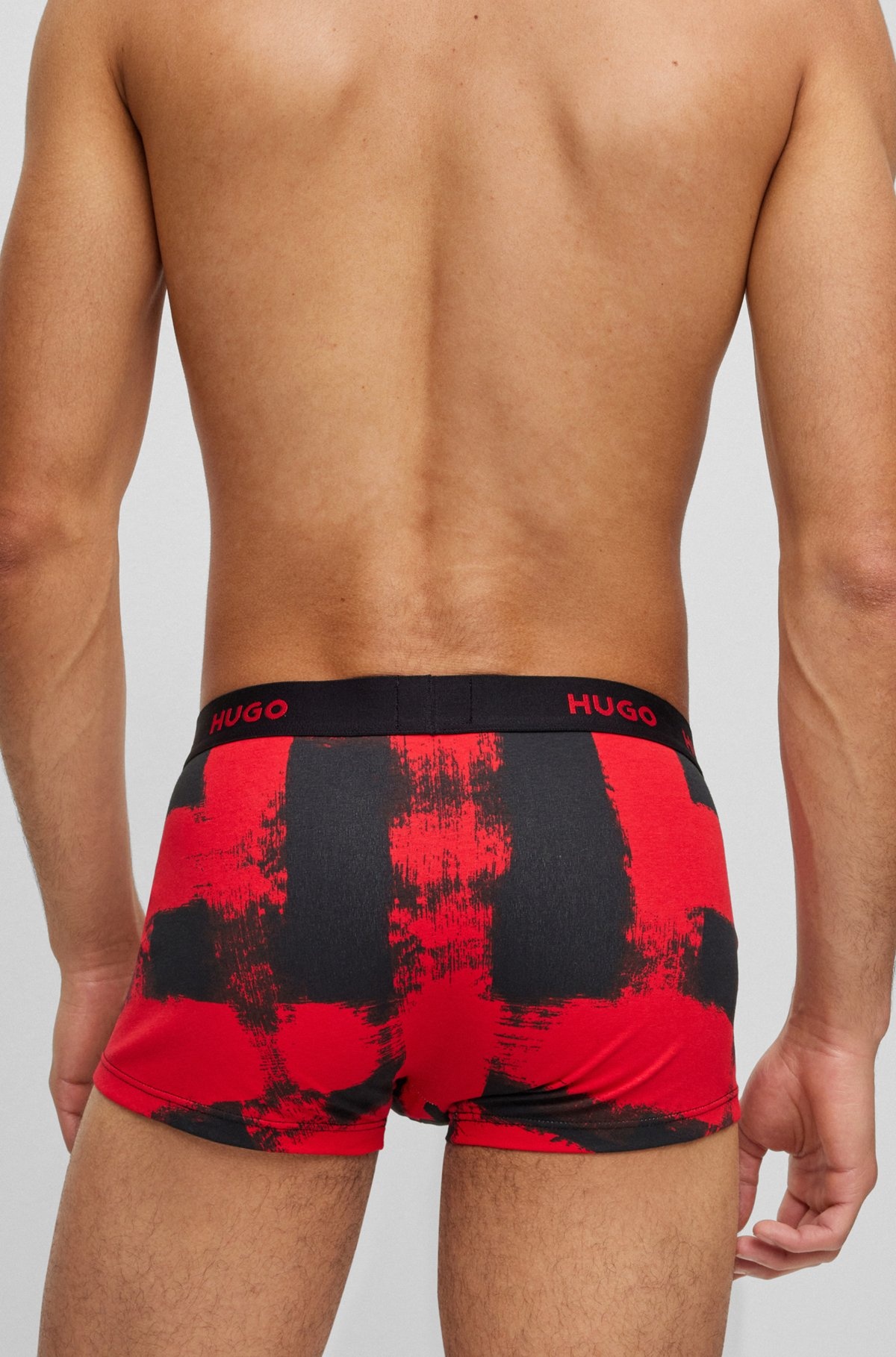 TRIPLE-PACK OF STRETCH-COTTON TRUNKS WITH LOGO WAISTBANDS - 5