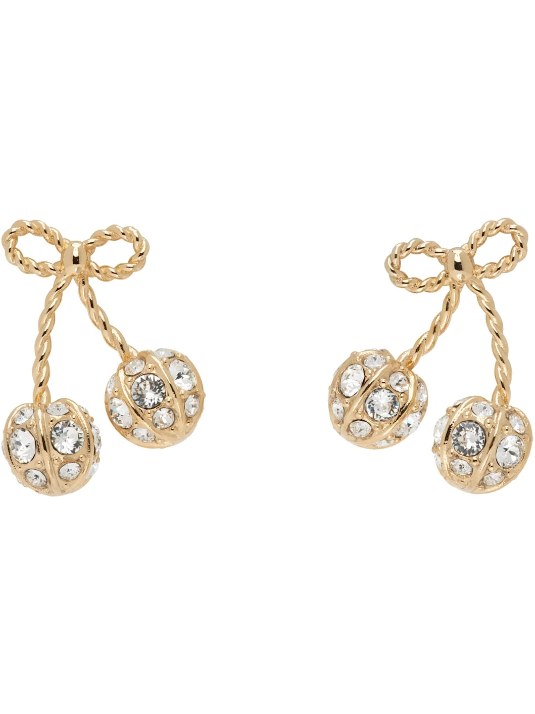 Cherryfic Metal & Crystal Earrings - 1