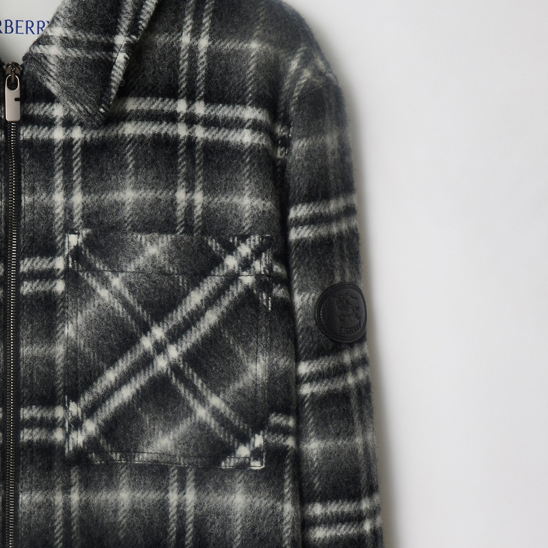 Check Wool Overshirt 5