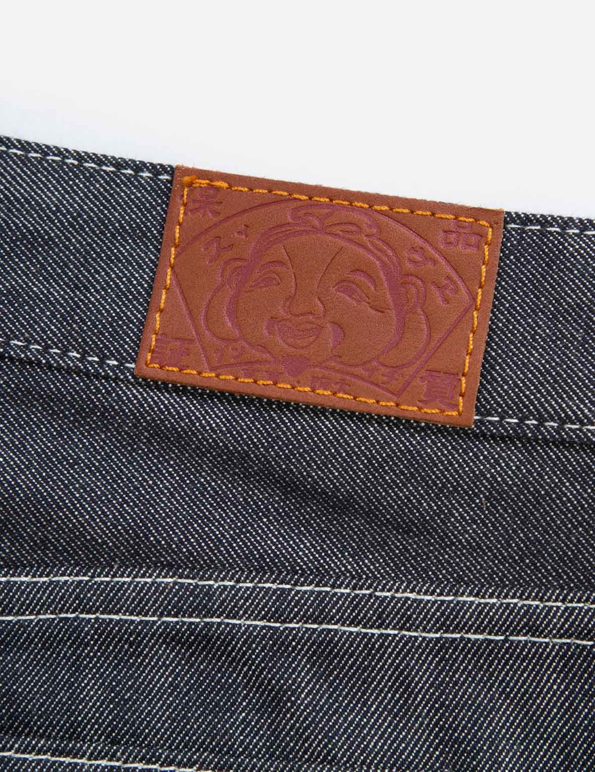 SAKURA EMBROIDERY AND BROCADE PRINT DAICOCK BOYFRIEND JEANS - 10