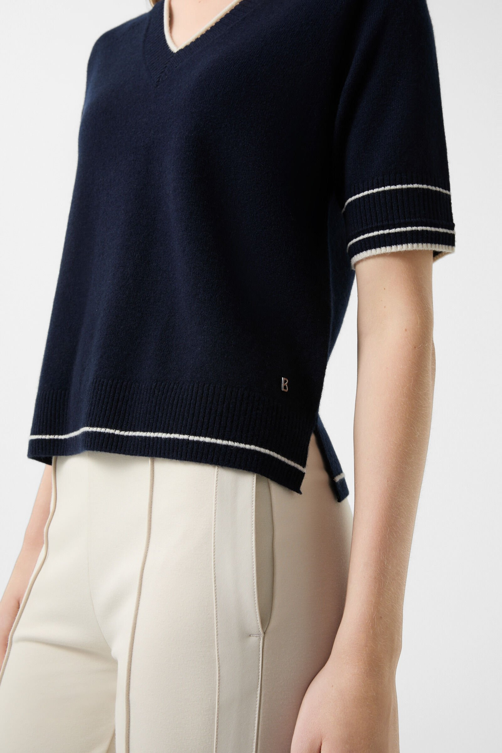 Chiri knitted shirt in Navy blue - 5