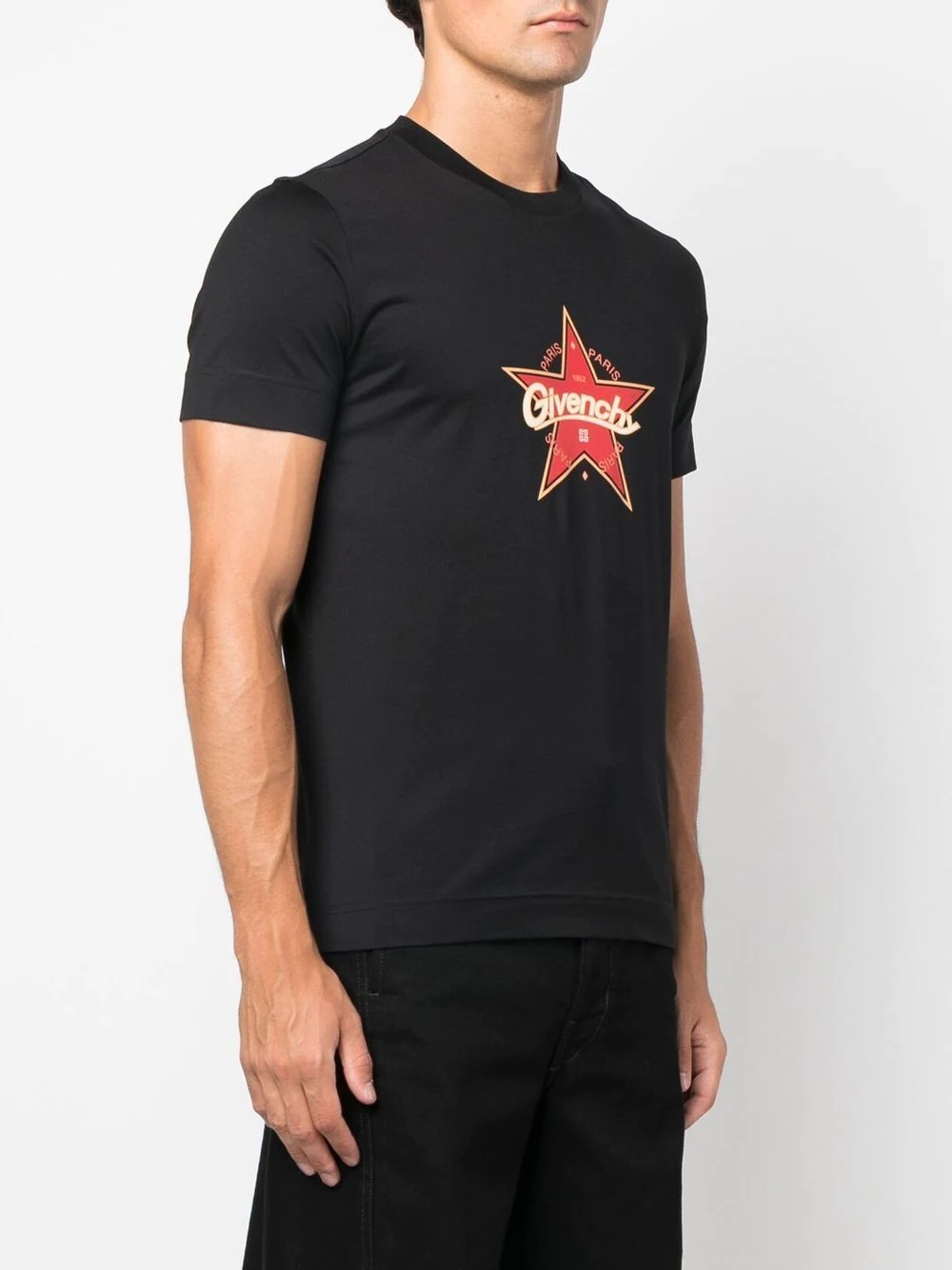 star-print logo T-shirt - 3