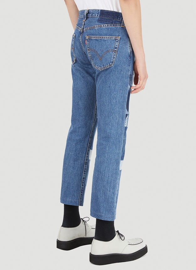 Old Patch Jeans in Blue - 4