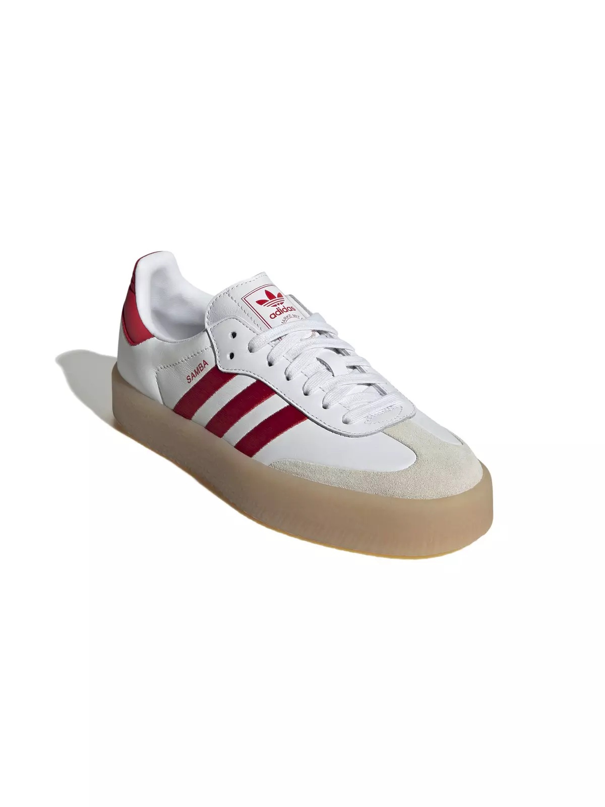 Originals Sambae "Ftwr White/Better Scarlet" Women's Shoe - 6