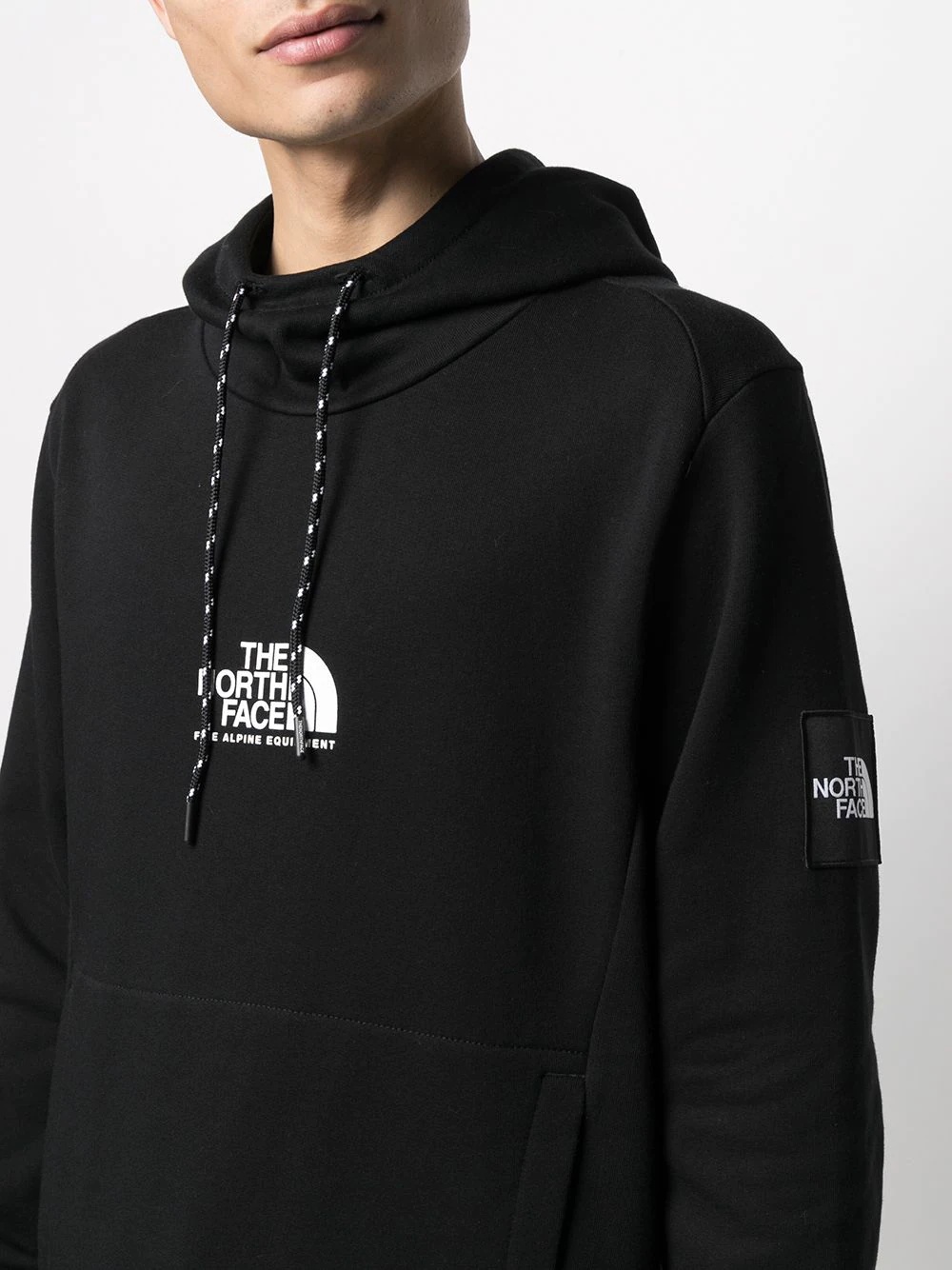 logo-print cotton hoodie - 5