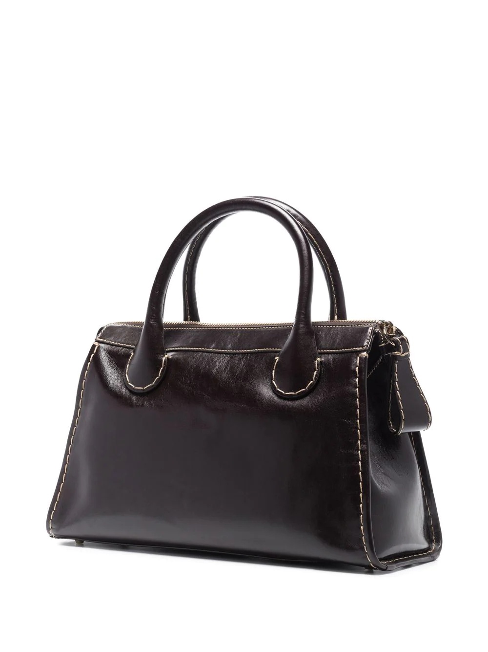 Edith leather tote bag - 3