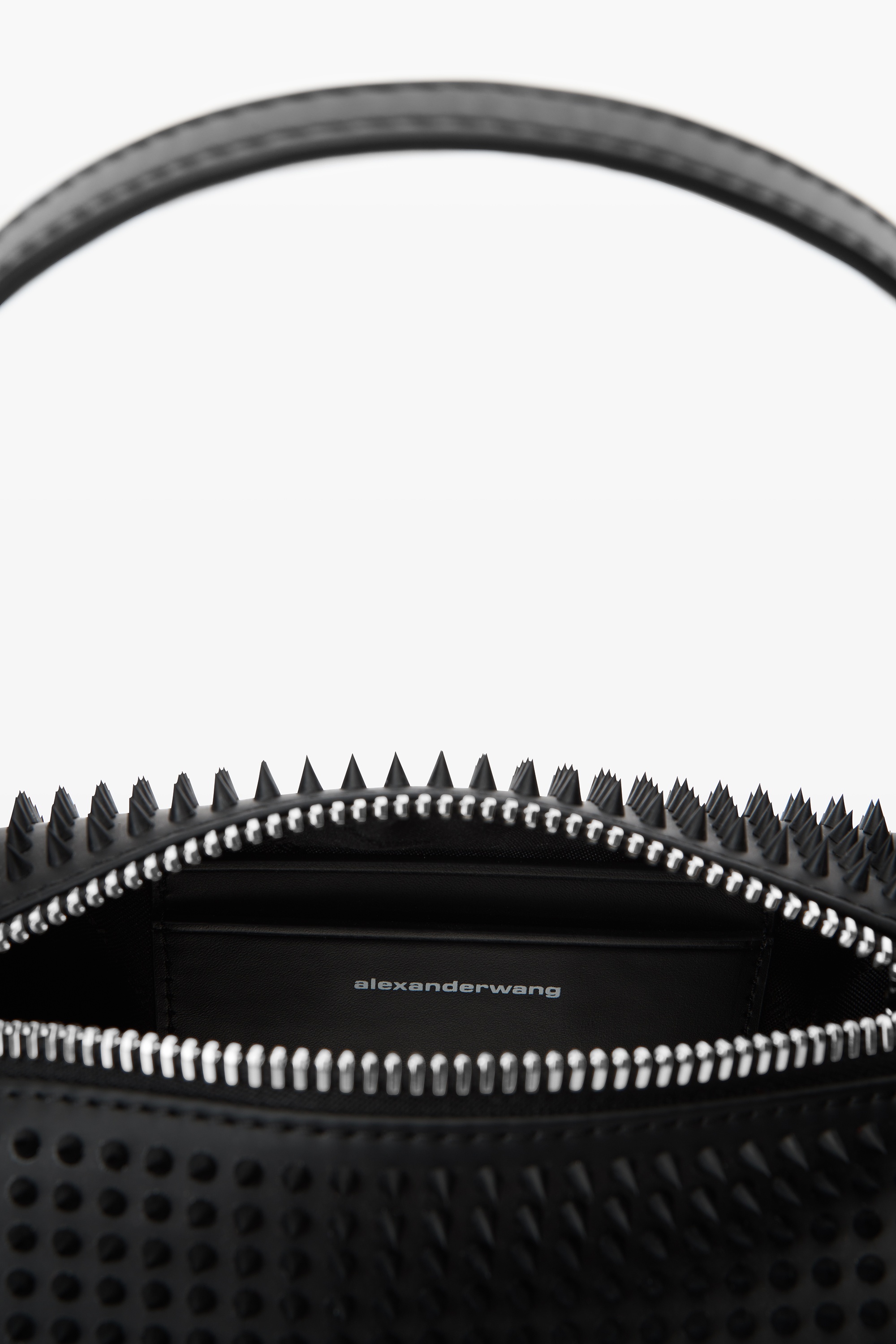 ★Alexander Wang★ ブラック Rubberized Spikes コインポーチ Alexander Wang heiress pouch in rubberized spikes | REVERSIBLE