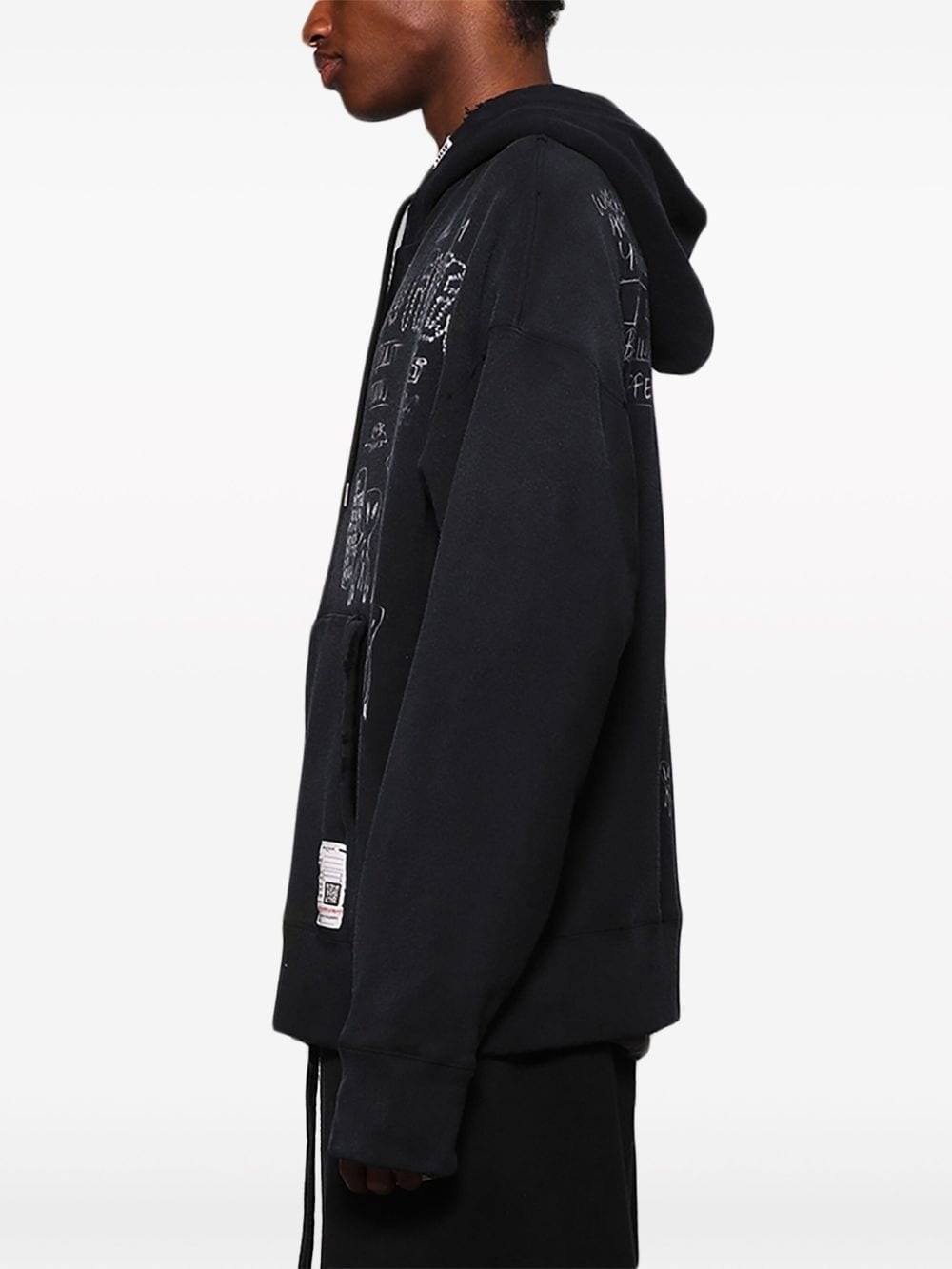 graphic-print cotton hoodie - 4