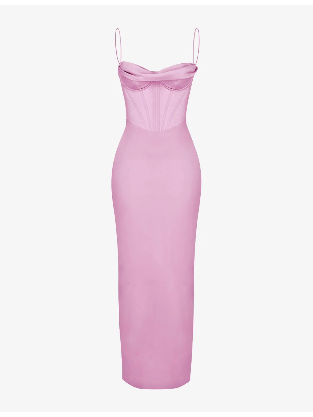 Charmaine corset satin maxi dress - 1