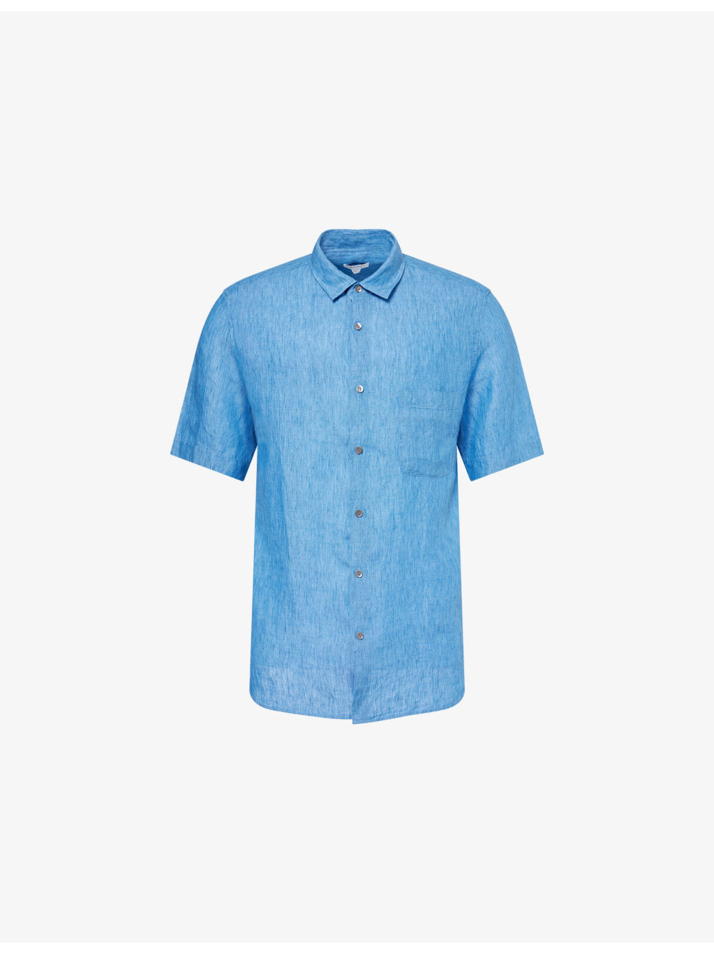 Patch-Pocket Relaxed-Fit Linen Shirt - 1