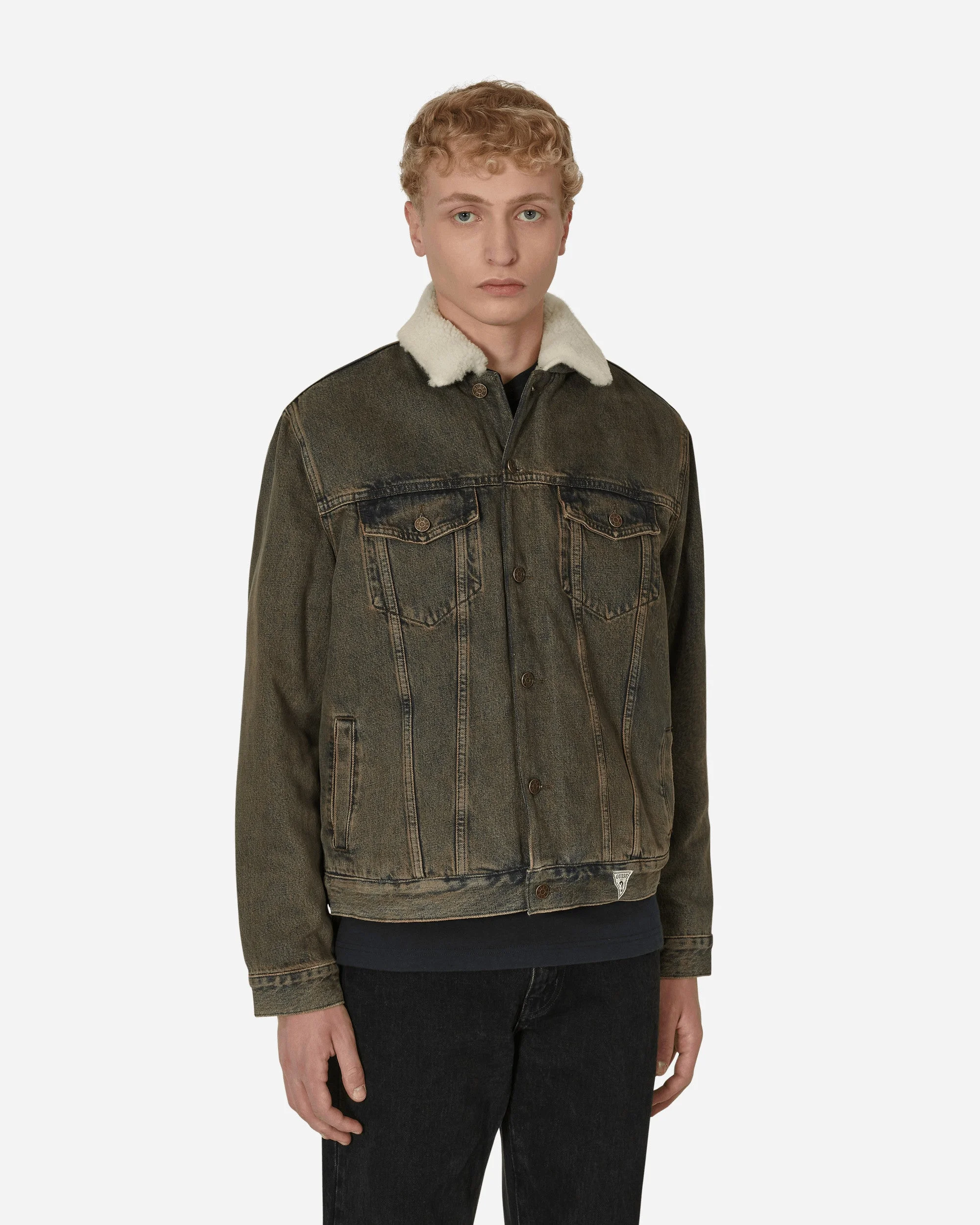 Tinted Sherpa Jacket Brown - 1